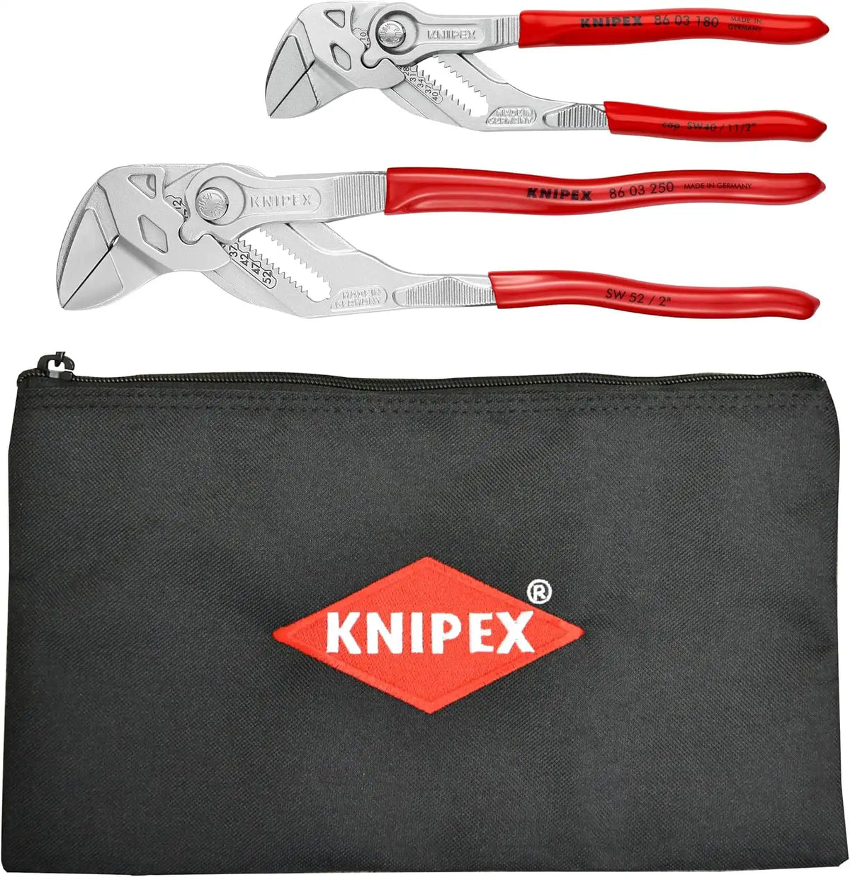 Knipex Tools 9K 00 80 109 US Pliers Wrench 7" and 10" Set with Keeper Pouch (2 Piece)