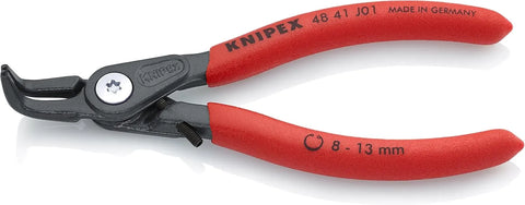 KNIPEX Tools 48 41 J01 Precision Circlip Snap-Ring Pliers with Limiter, Internal 90-Degree Angle