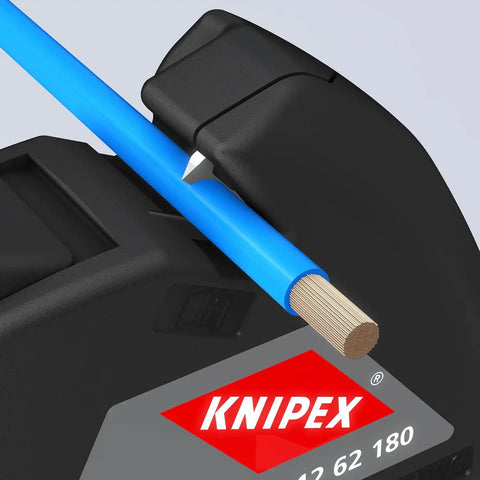 KNIPEX Tools 12 62 180 SBA ComStrip Automatic Wire Stripper 10-24 AWG, 7-1/4"