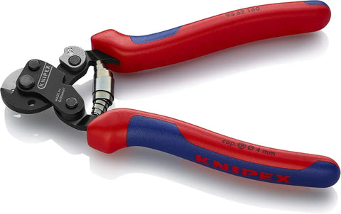 KNIPEX Tools 95 62 160 Wire Rope Cutters with Opening Lock and Spring, 6-Inch