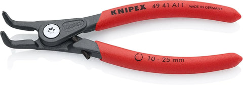 KNIPEX Tools 49 41 A11 Precision Circlip Snap-Ring Pliers with Limiter, External 90-Degree Angle