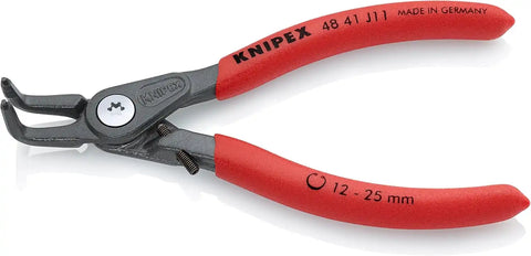 KNIPEX Tools 48 41 J11 Precision Circlip Snap-Ring Pliers with Limiter, Internal 90-Degree Angle