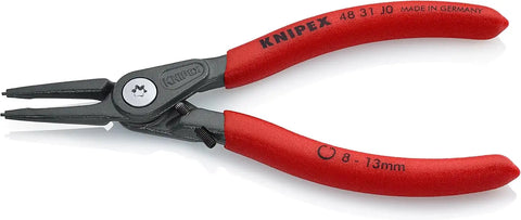 KNIPEX Tools 48 31 J0 Precision Circlip Snap-Ring Pliers with Limiter, Internal Straight