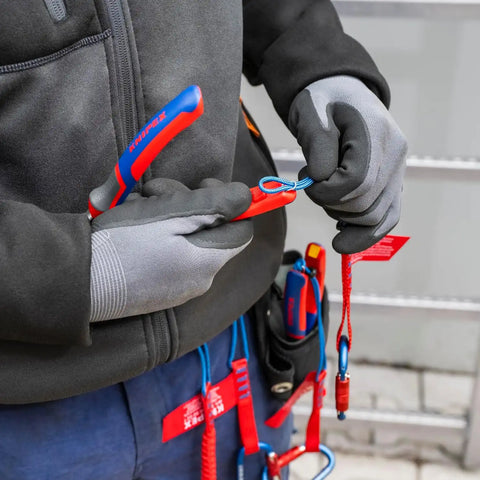 KNIPEX 20 02 140 Flat Nose Pliers-Comfort Grip