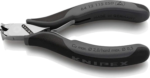 KNIPEX Tools 64 12 115 ESD Electronics End Cutting Nippers, 4.5-Inch