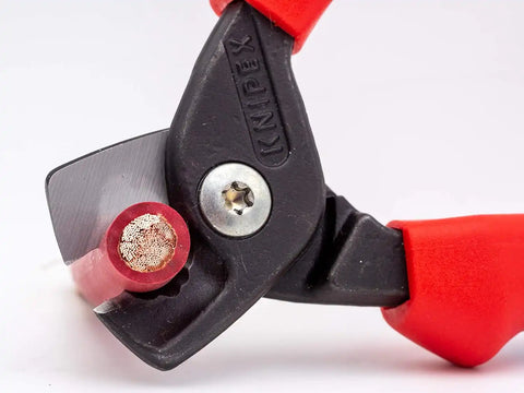 KNIPEX Tools 95 18 160 US StepCut Cable Shears, Insulated Grip 6.25-Inch, Red