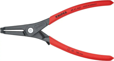 KNIPEX Tools 49 41 A31 Precision Circlip Snap-Ring Pliers with Limiter, External 90-Degree Angle