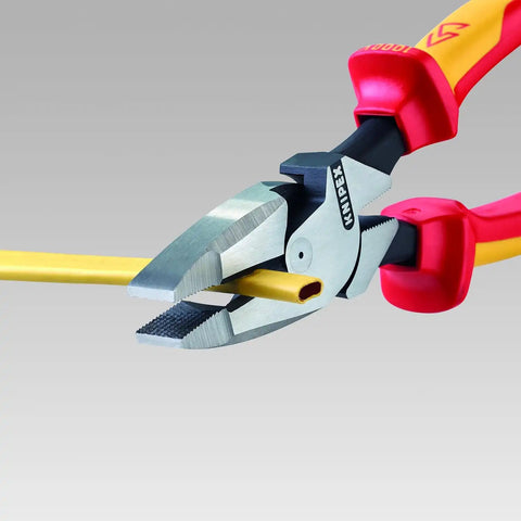 KNIPEX Tools 09 08 240 SBA 9.5-Inch Insulated Ultra-High Leverage Lineman's Pliers