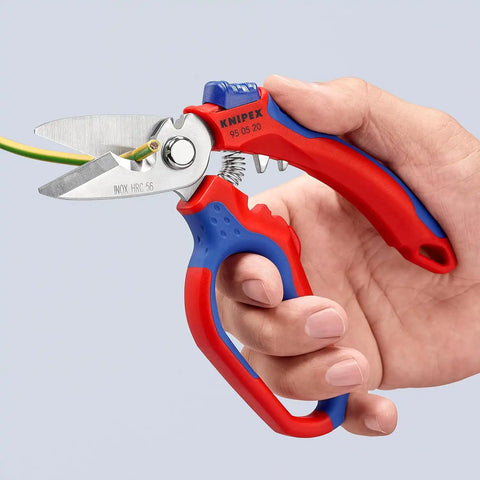 KNIPEX Tools 95 05 20 US Angled Electricians' Shears, 6-1/4"