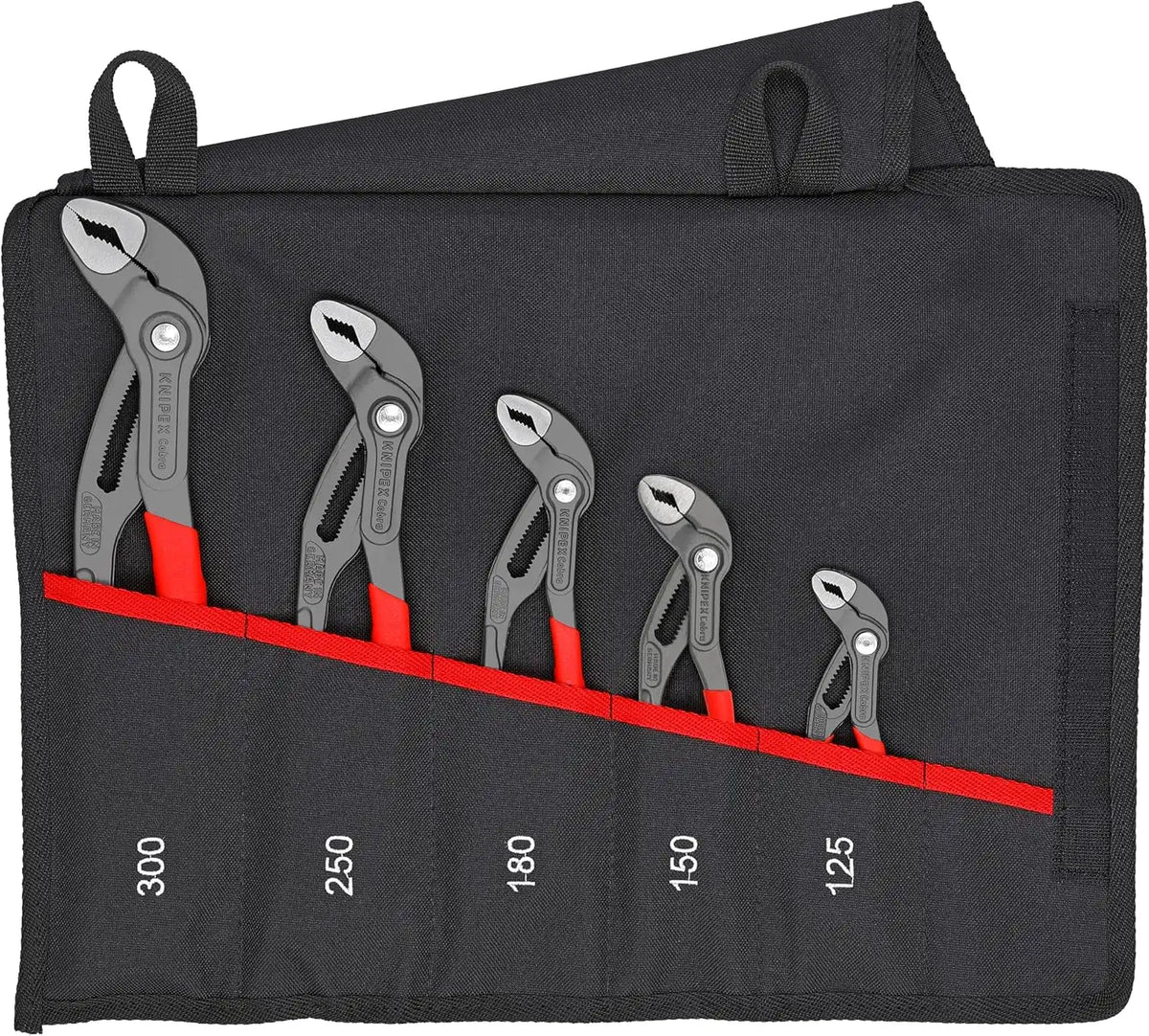 Knipex Tools 00 19 55 S5, Cobra Pliers, 5Piece Set with Tool Pouch