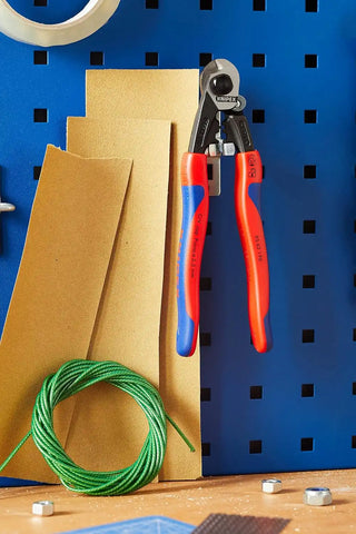 Knipex Tools 95 62 190 Wire Rope Cutters, 7 1/4-Inch, Comfort Grip