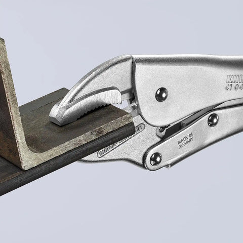 KNIPEX - 41 04 300 Tools - Locking Pliers, Round Jaws, Chrome (4104300)