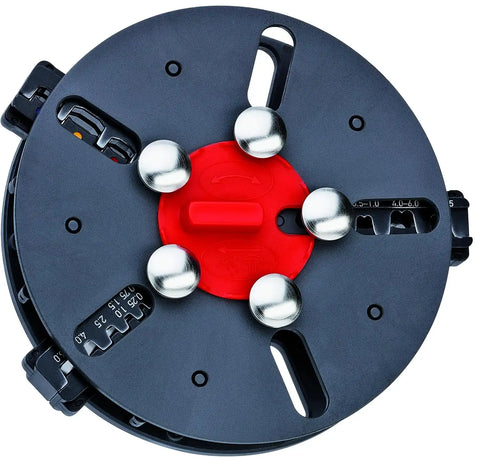 Knipex Tools 97 33 01 MultiCrimp Pliers and Quick Changer Magazine with 3-Interchangeable Crimping Dies