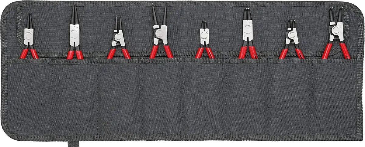 Knipex Tools 00 19 58 V01, 8Piece Industrial Circlip Pliers Set