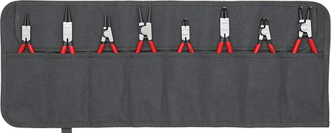 Knipex Tools 00 19 58 V01, 8Piece Industrial Circlip Pliers Set