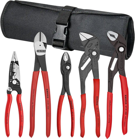 KNIPEX Tools 9K 00 80 150 US 5 Pc Core Pliers Set in Tool Roll