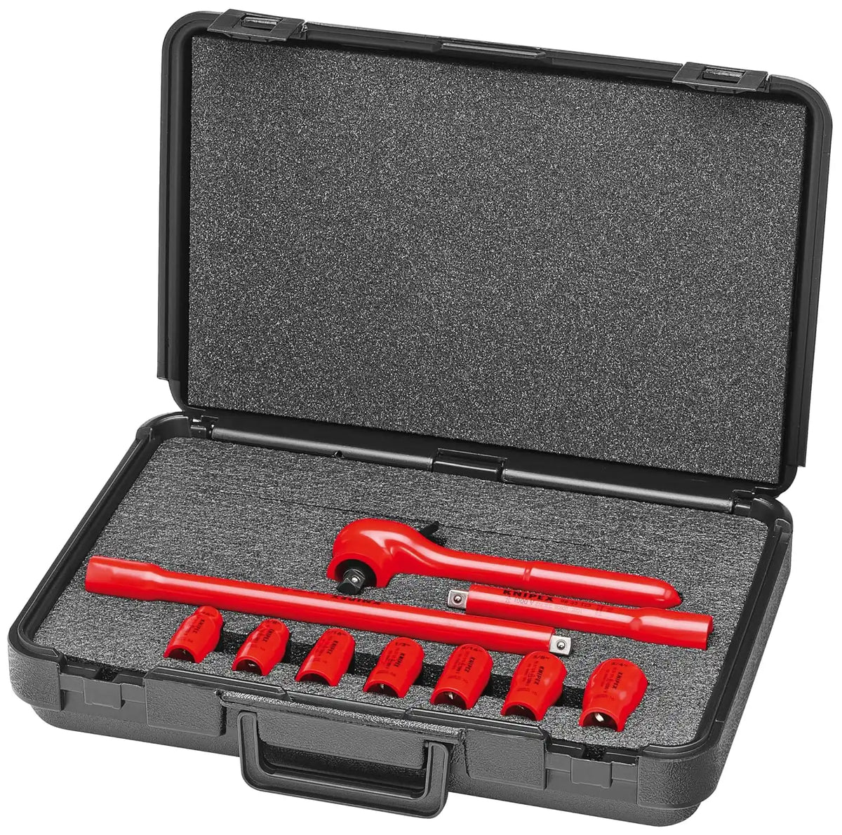 KNIPEX Tools - 98 99 11 S3 Insulated Socket Wrench Set, 10 pc. (989911S3)