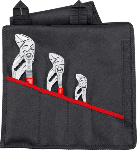 KNIPEX Tools 00 19 55 S6 3 Pc Pliers Wrench Set in Tool Roll